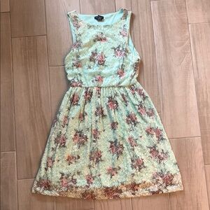 Rue21 Floral Dress - Mint and Pink - Women’s Size Small